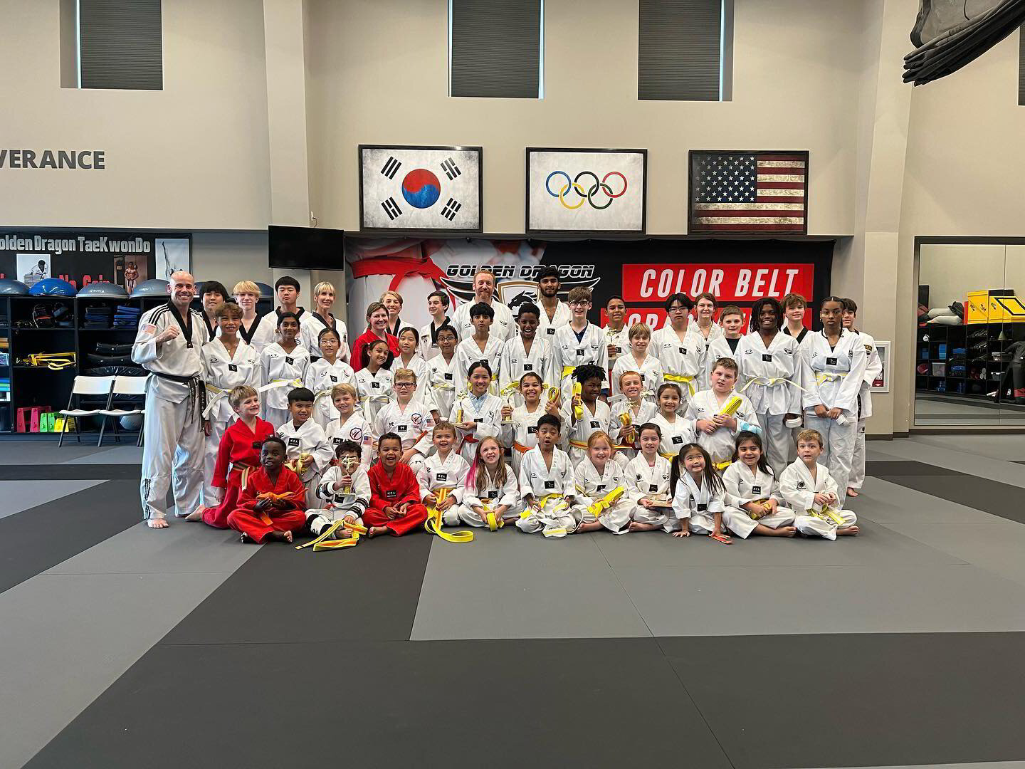 Golden Dragon Taekwondo students