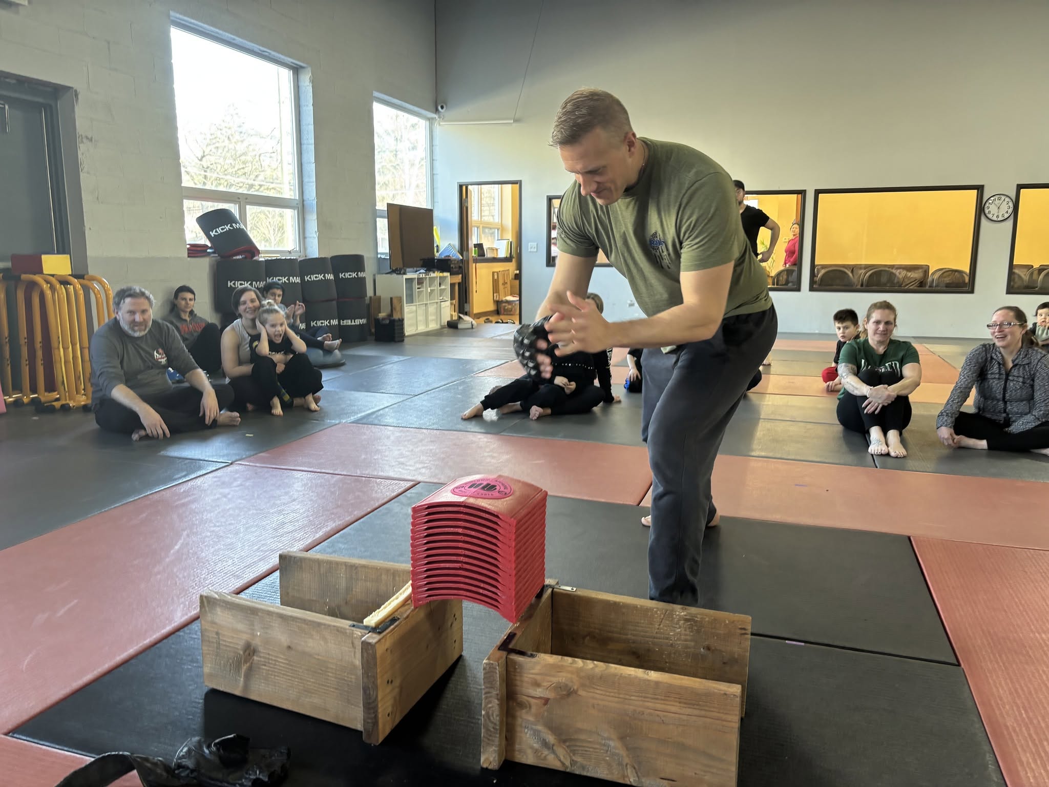 Adults achieving their fitness and martial arts goals
