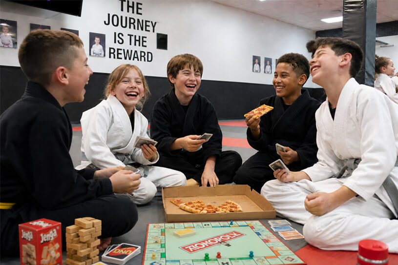 Kids enjoying games and activities