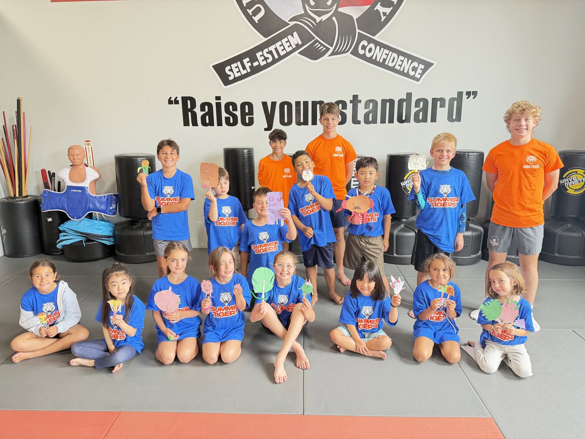 Kids enjoying summer camp activities