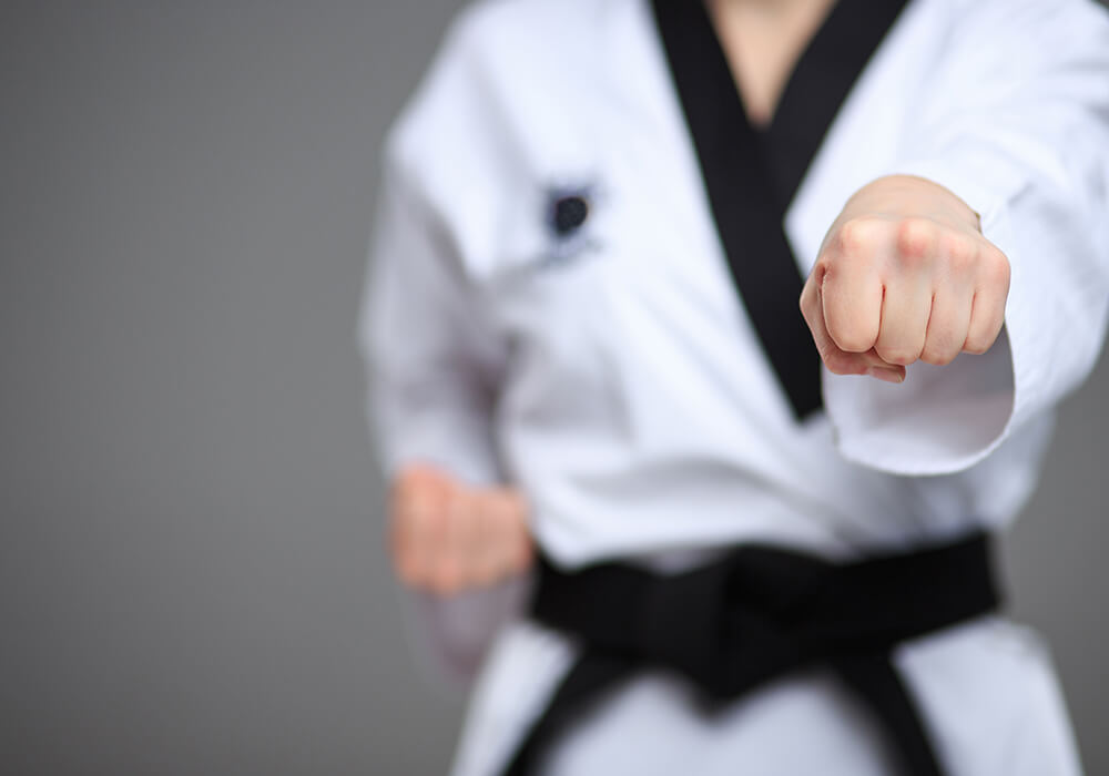 Adult martial arts class at Golden Eagle Taekwondo