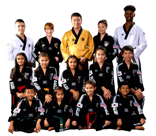 Golden Eagle Taekwondo students and instructors