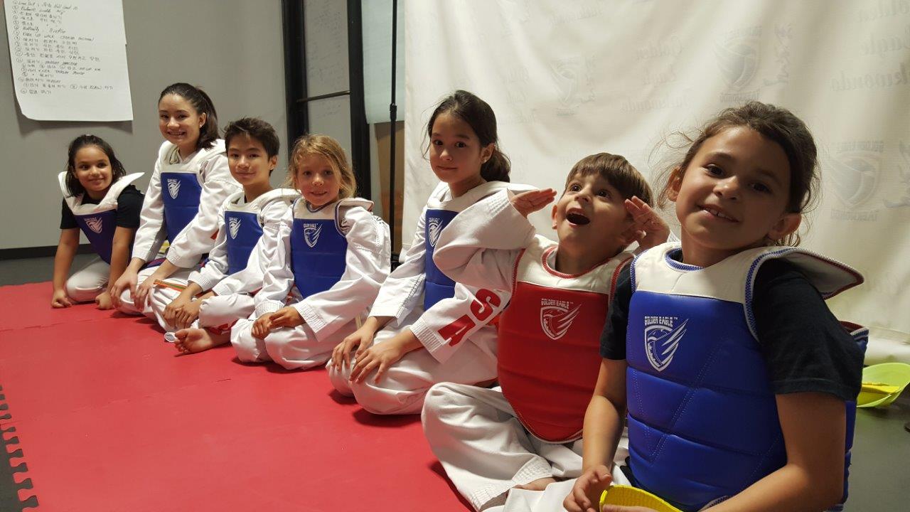 Golden Eagle Taekwondo junior training
