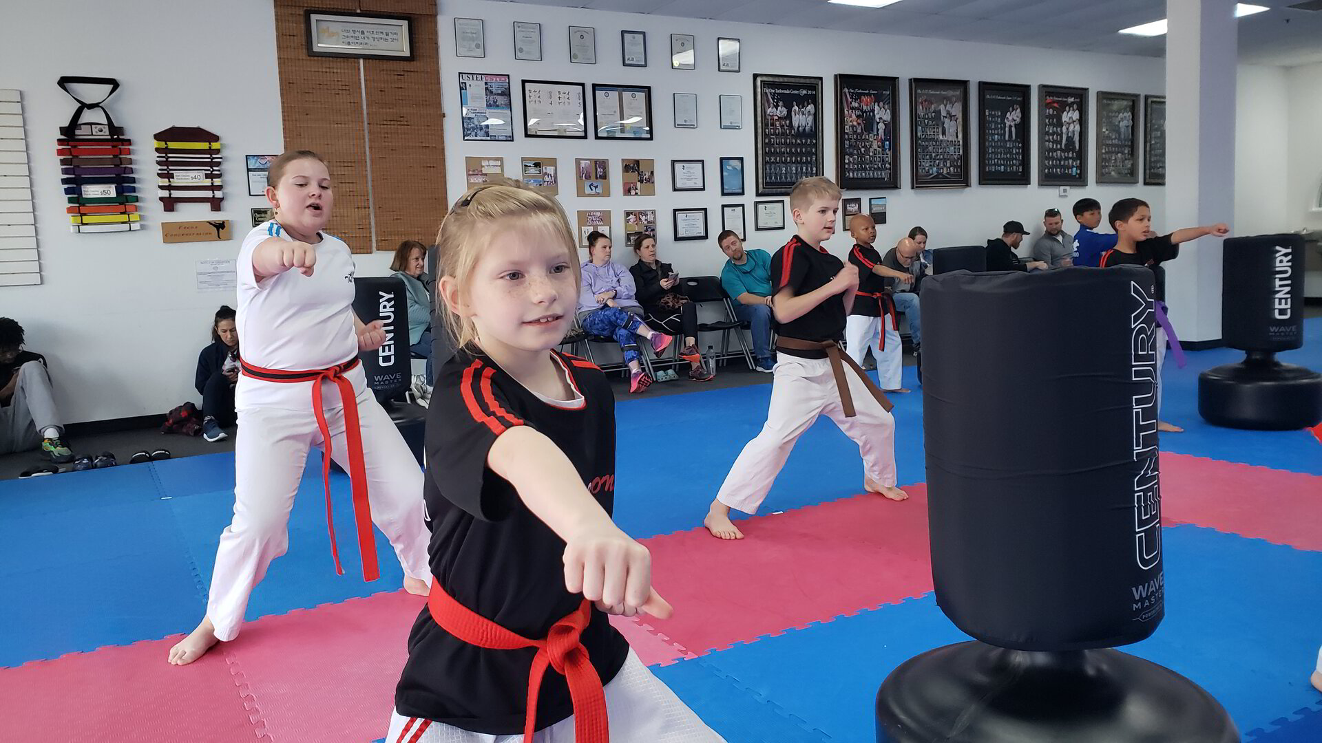 Students training together