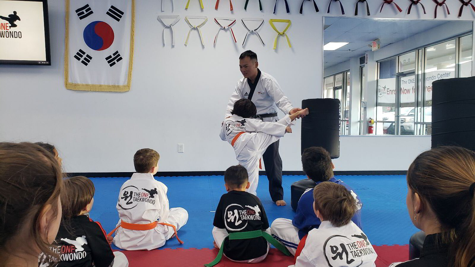 Taekwondo practice at The One Taekwondo Center
