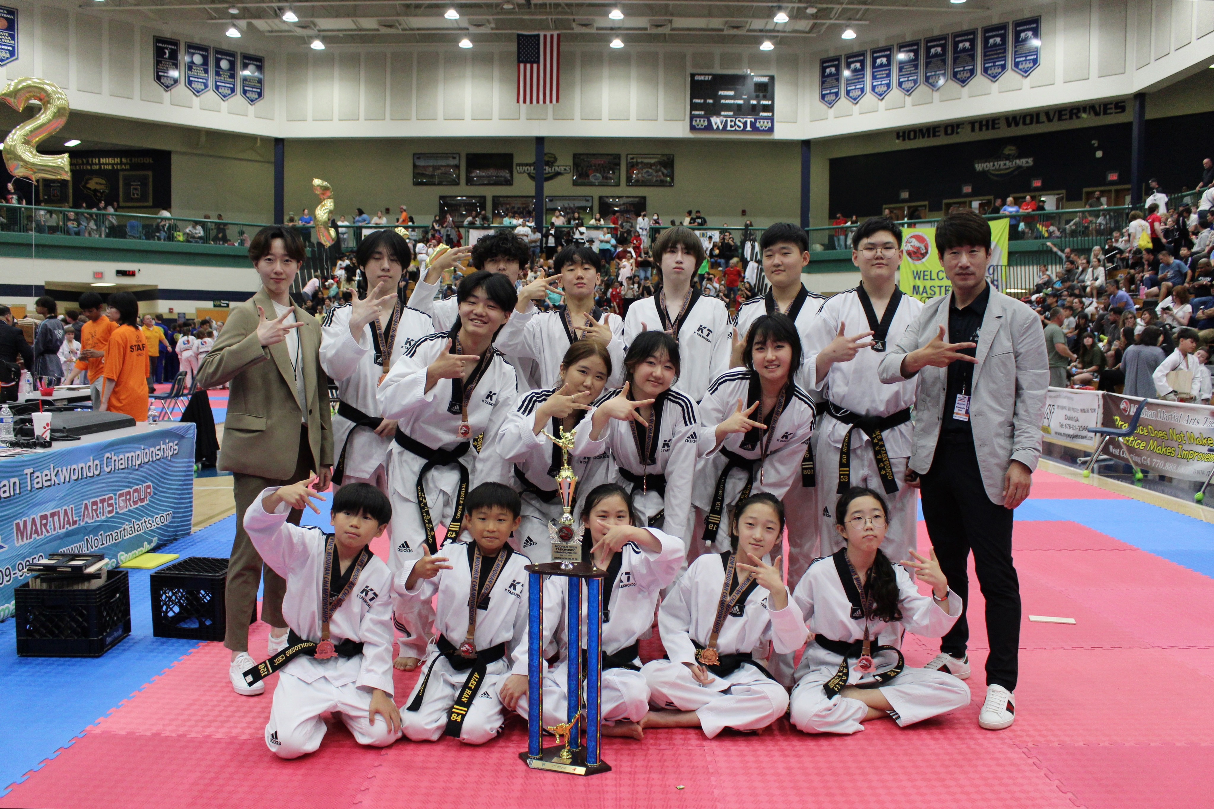 TEAM K championship team with trophy