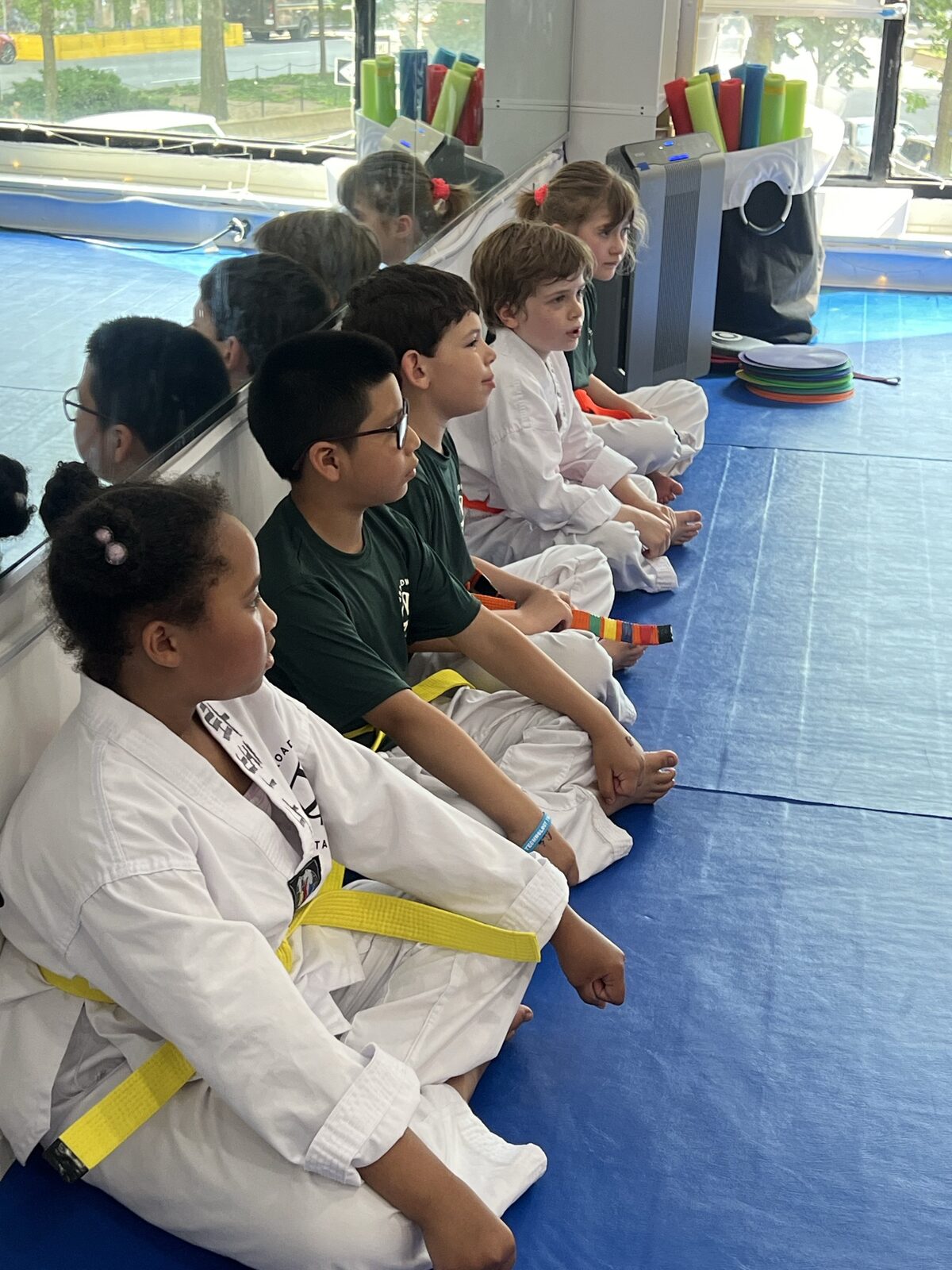 Junior class training at Broadway TaeKwonDo