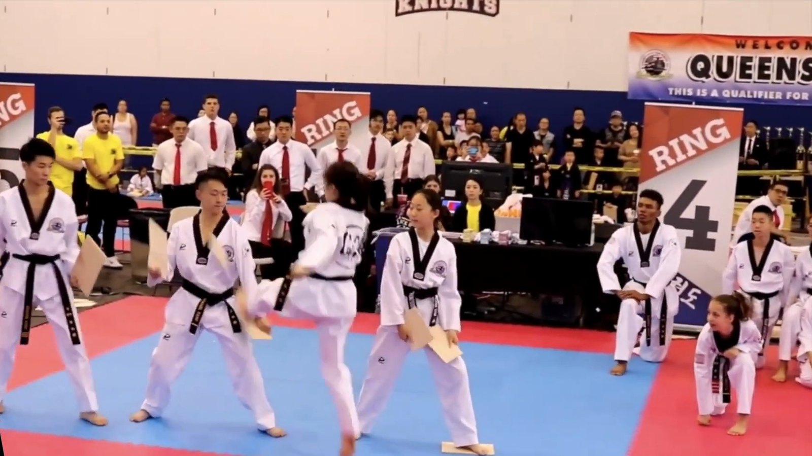 Champions demonstration team at the Queens Open