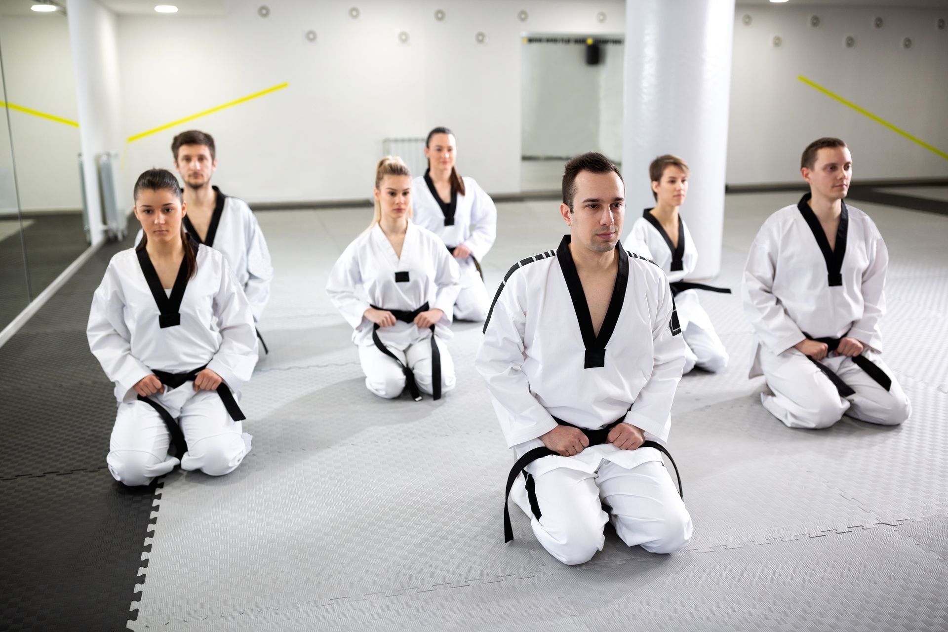 Taekwondo Master Teaching Students